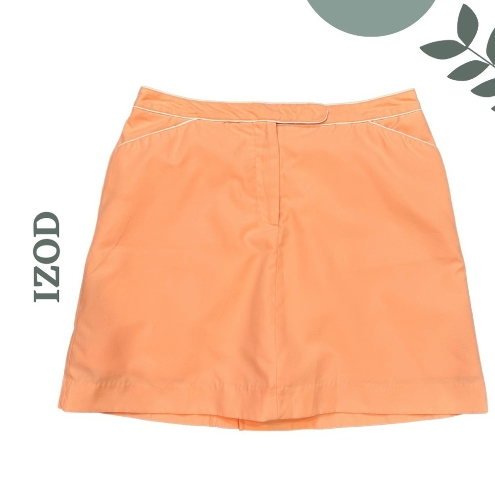 🛍️ IZOD Performance Skort | Golf & Tennis Wear | Piped Detail Size 8